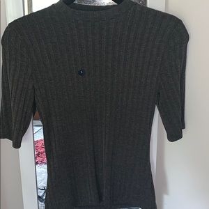 Hollister Gray Mock Neck Top